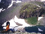 Вид на озеро Семнадцати (Архыз)